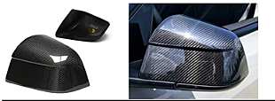 Tesla Juniper Mat Carbon Ayna Kapakları - 1