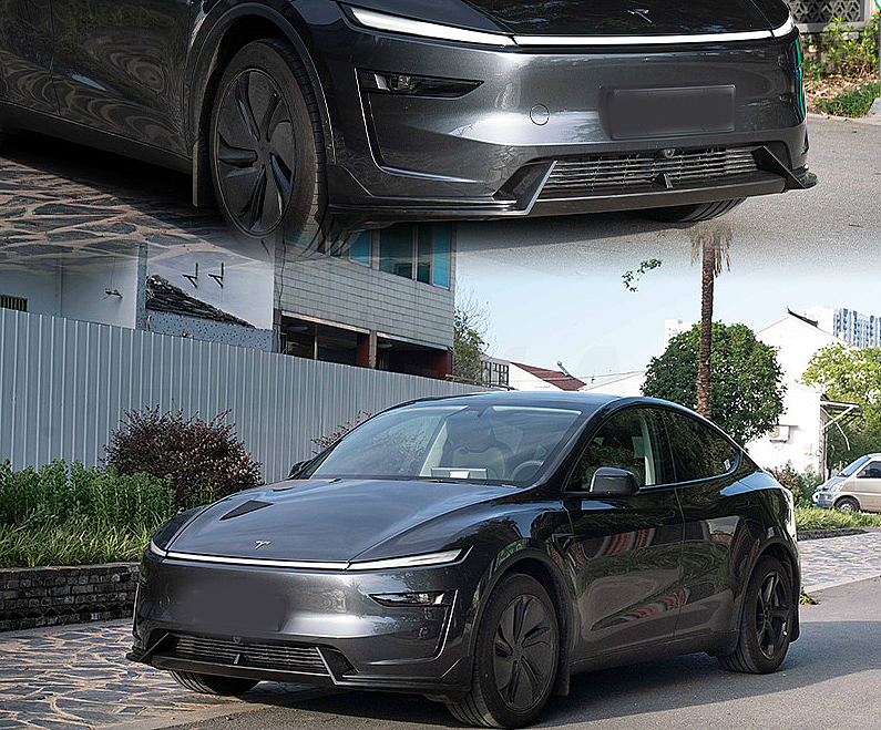 Tesla Model Y Juniper 2025 Ön Lip Carbon - 3