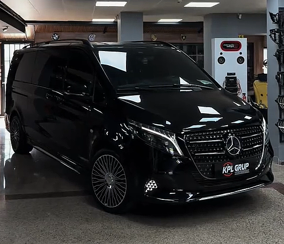 Mercedes Benz Vito 124 Cdi Mercedes Logolu Sinyal, Işıklı Mercedes Logo, Ön-Arka Tampon, Smoke Sinyal ve Jant Uygulaması - 2