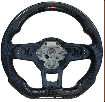 VW Carbon Orjinal Tuş Airbag Uyumlu Direksiyon GTI 2006-2014 - 1